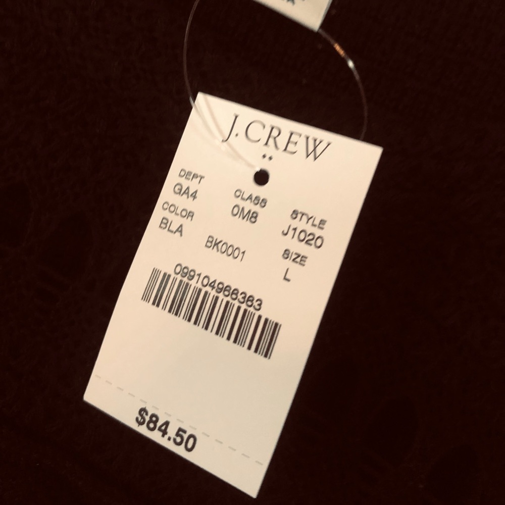 J Crew Black Sweater Dress size L